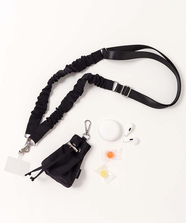 ≪OUTLET≫巾着ポーチ付くしゅくしゅストラップ