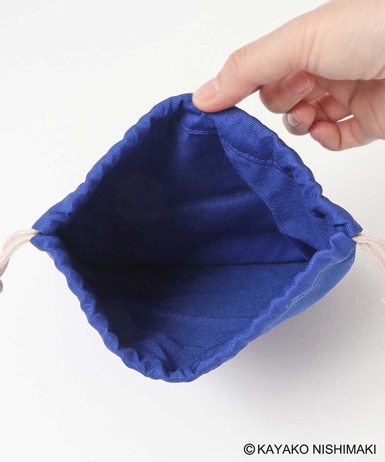 わたしのワンピースサガラ刺繍巾着