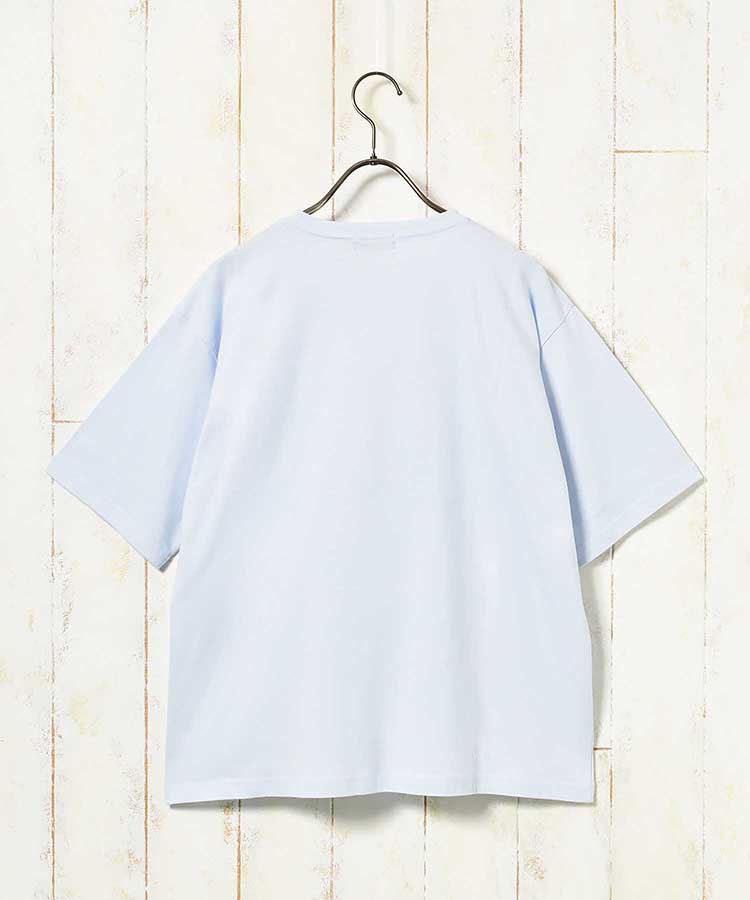 le petaleダックス刺繍リボンTシャツ