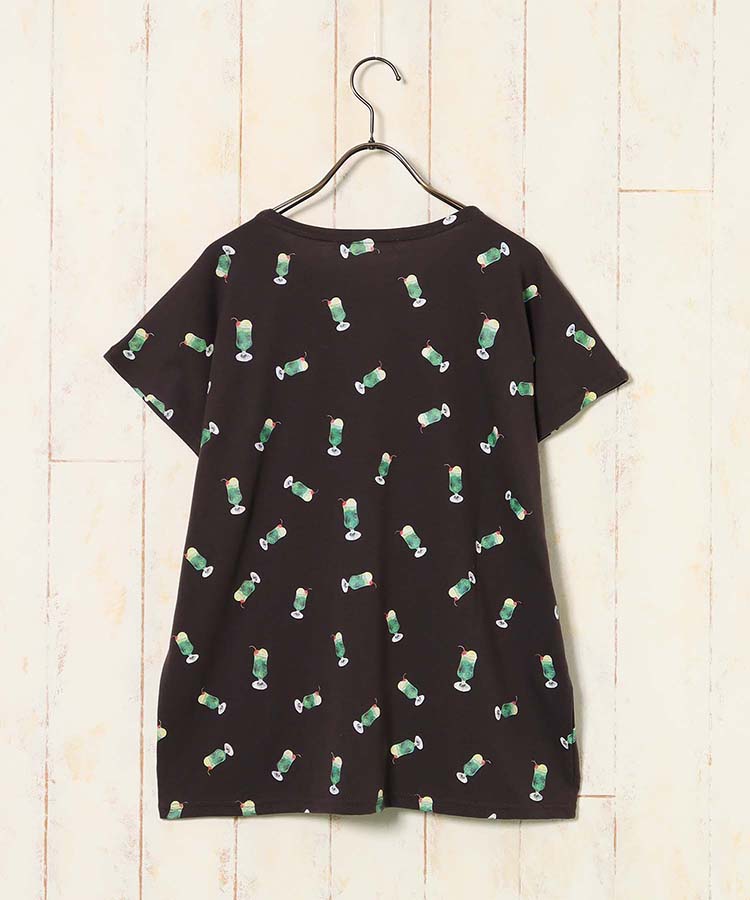 クリームソーダ総柄Tシャツ