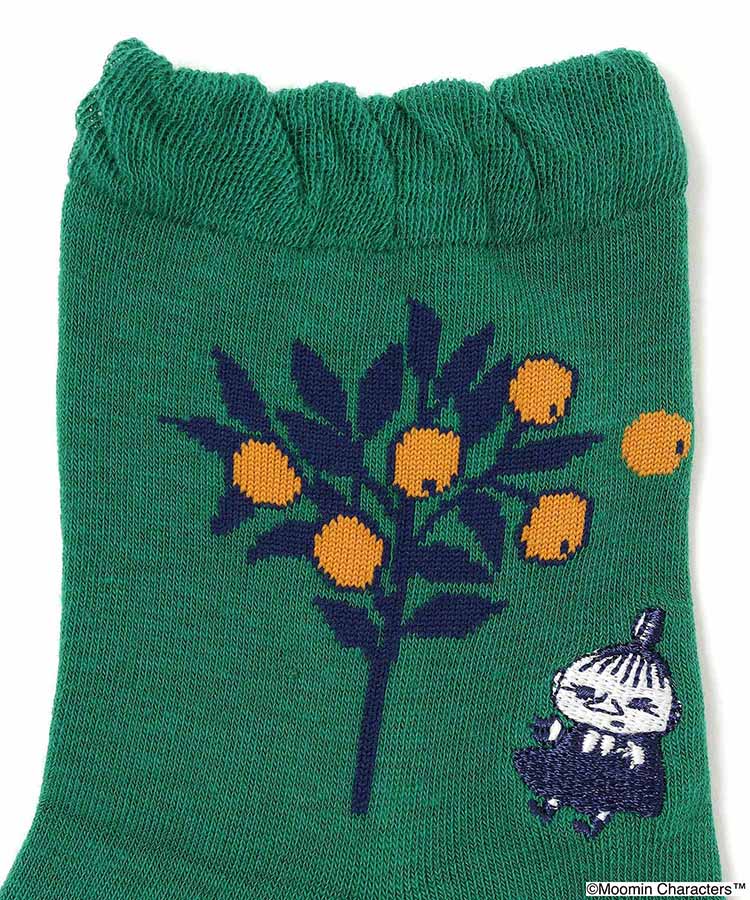 リトルミイ刺繍ツリーロークルーソックス