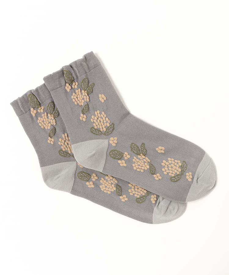 逆スパ金木犀ロークルーソックス