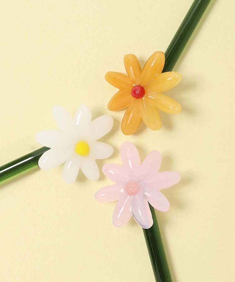 ≪SALE≫フラワーモチーフガラススプーン