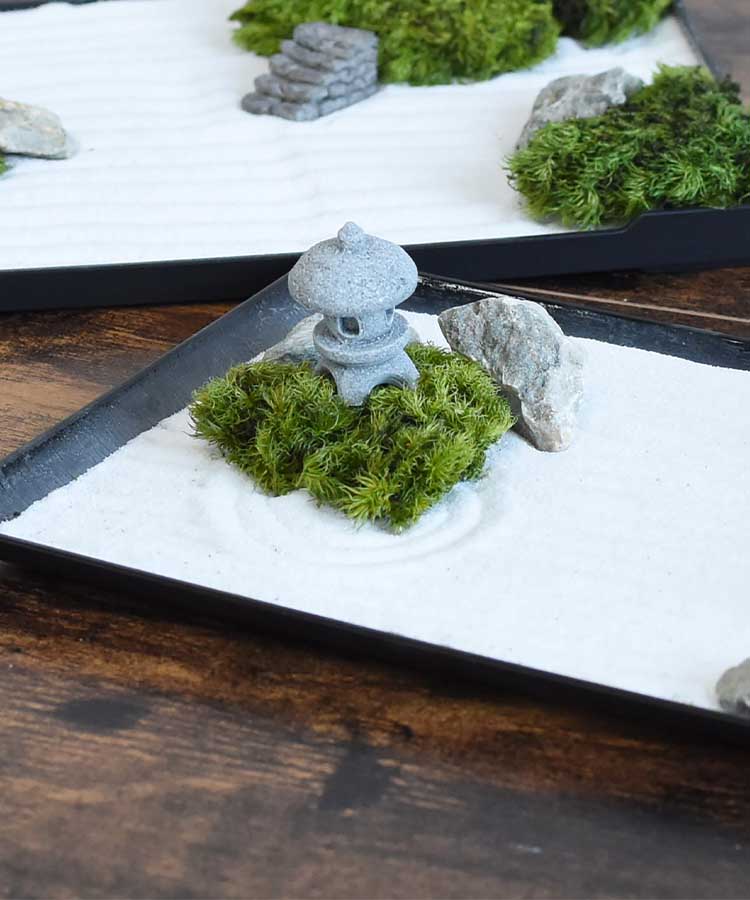 枯山水Sタイプ灯篭付き
