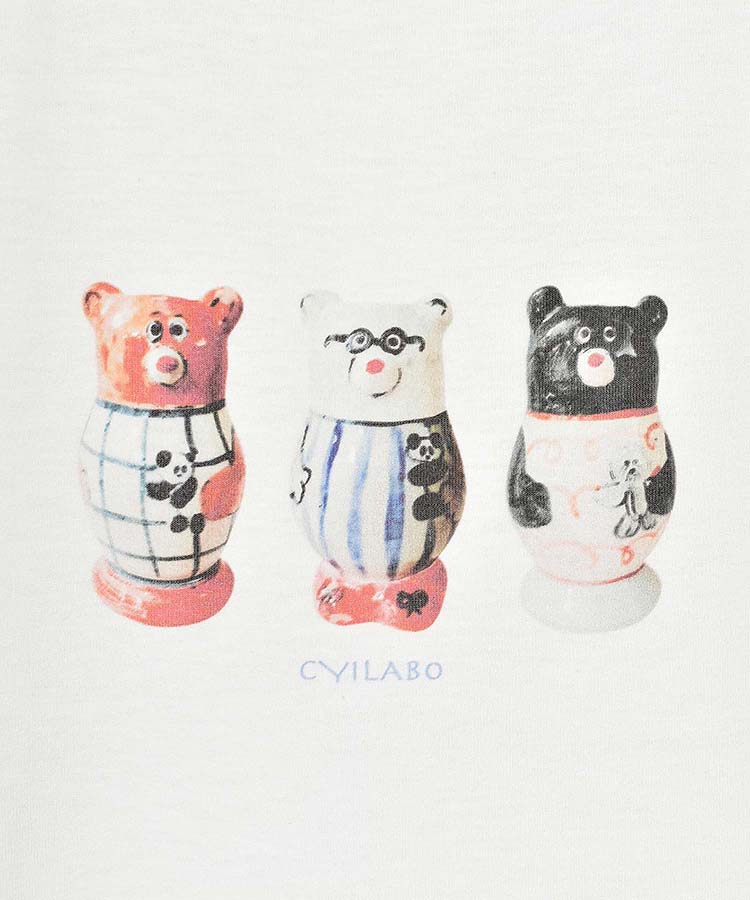 CYILABOプリントTシャツ