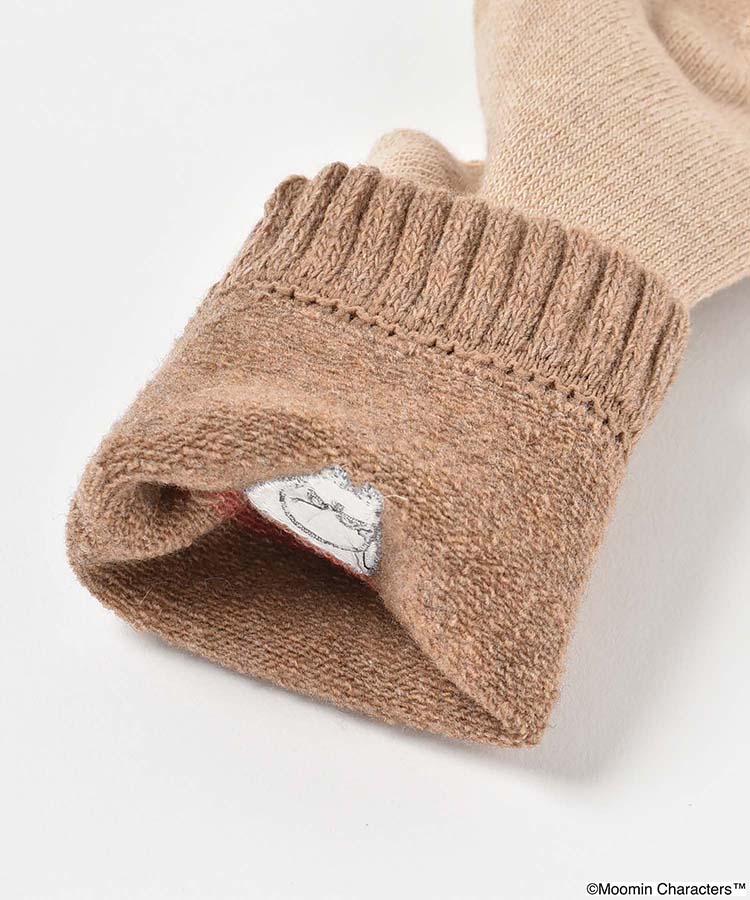 怒りムーミン刺繍切替ルームソックス