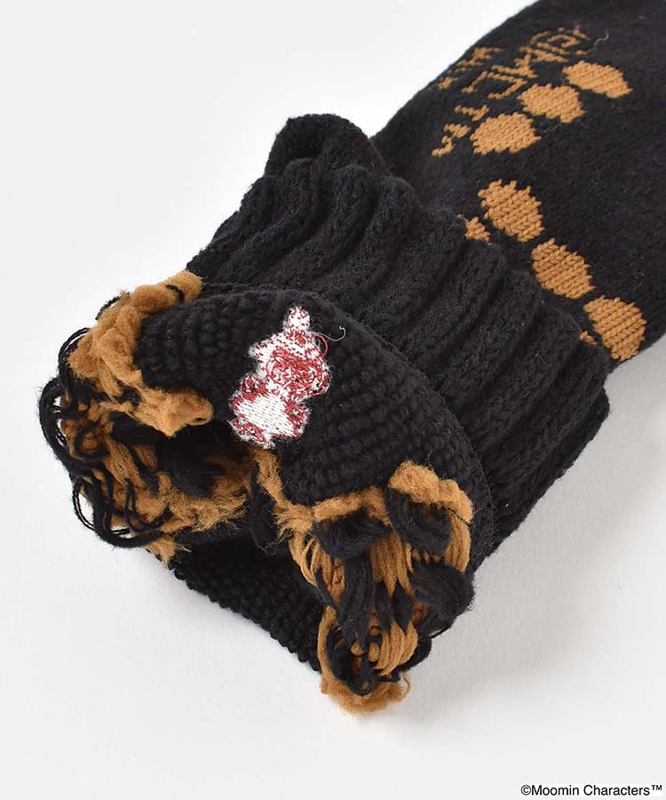 リトルミイ刺繍ドットチェックルームソックス