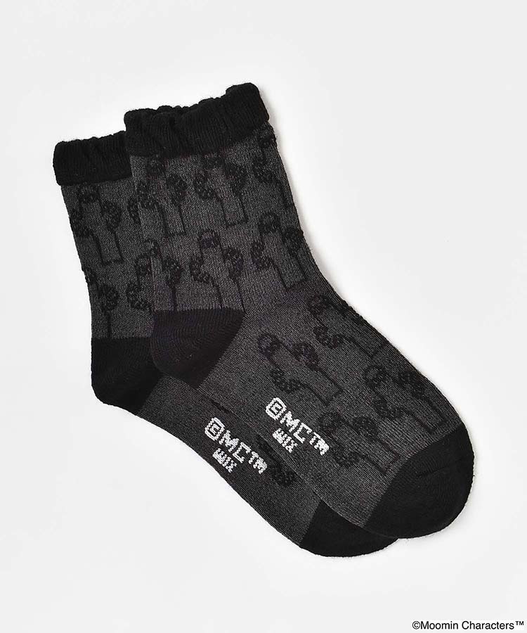 逆スパニョロニョロロークルーソックス