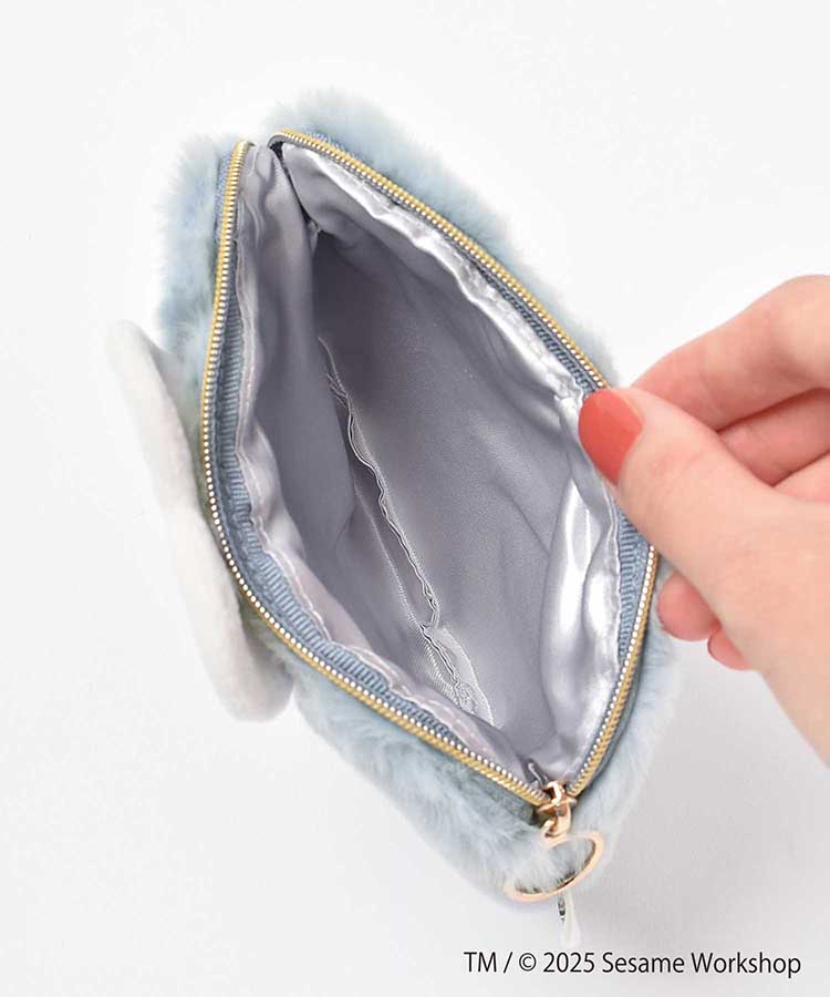 SESAME STREET FACE FURダイカットポーチ