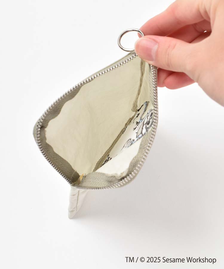 SESAME STREET EMBROIDERYミニフラットポーチ
