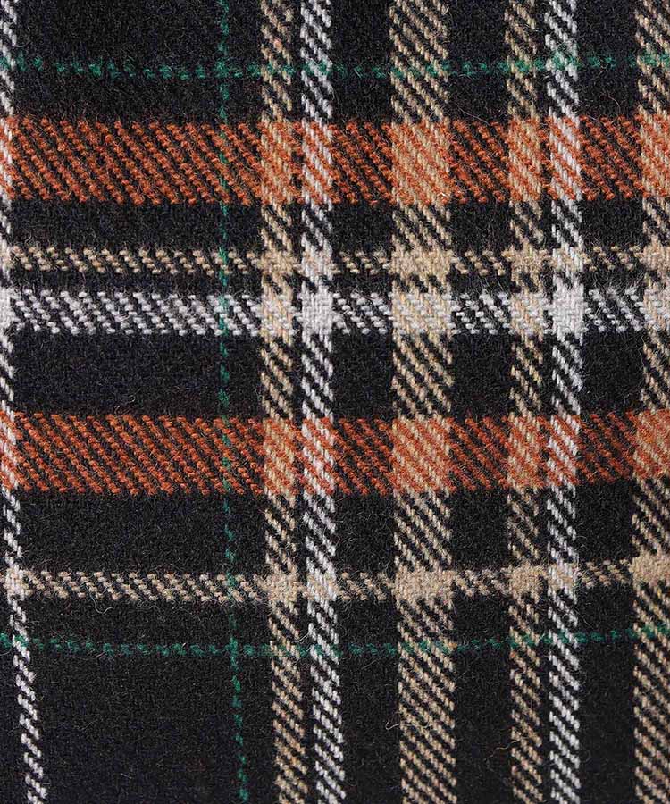 コージーチェック巾着バッグ