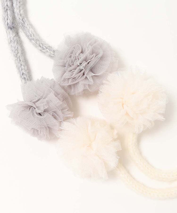 バックスリット裏ボアぽんぽんニット帽