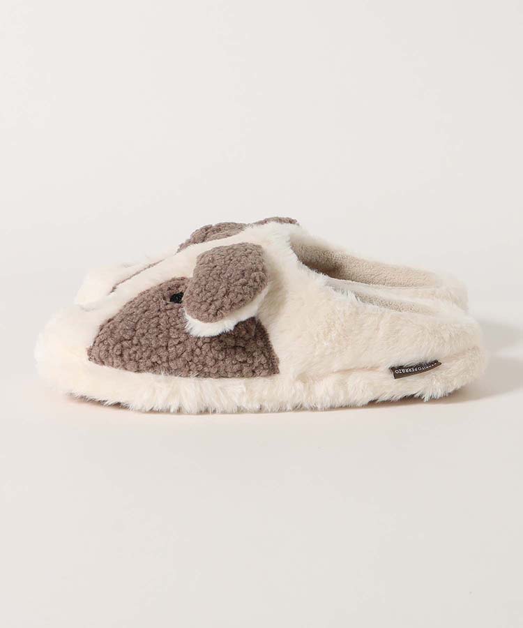 ブチ柄イヌボアスリッパ