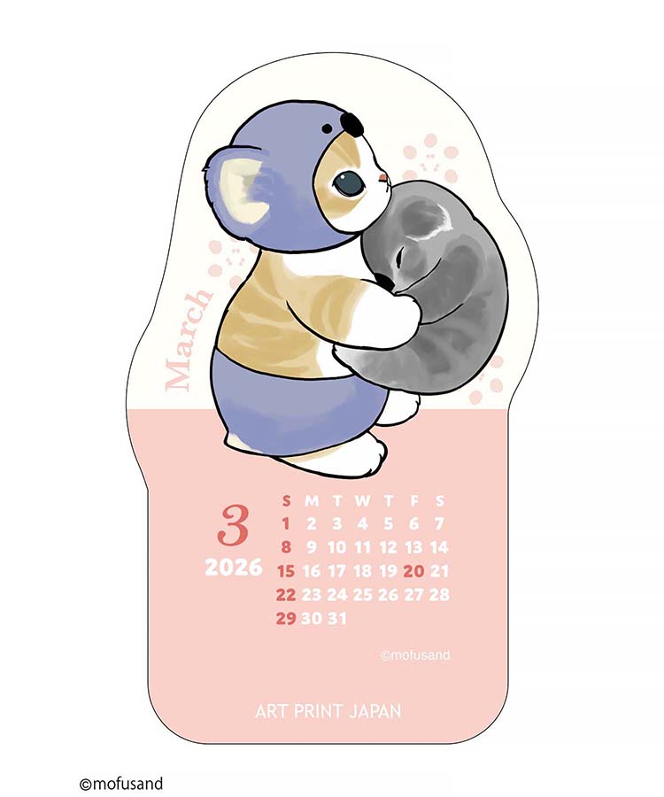 mofusandダイカット卓上カレンダー26