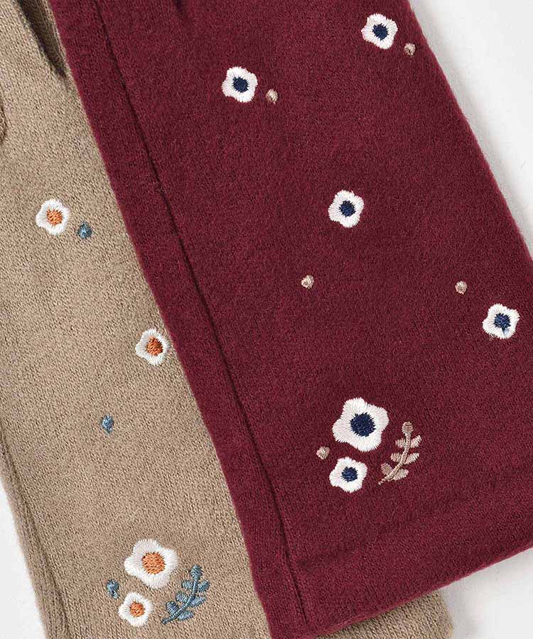 フラワー柄グローブ