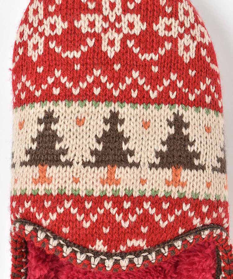 ツリー柄ルームシューズM