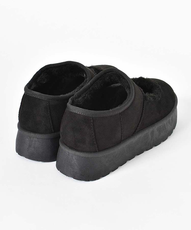 撥水厚底ムートンメリージェーン