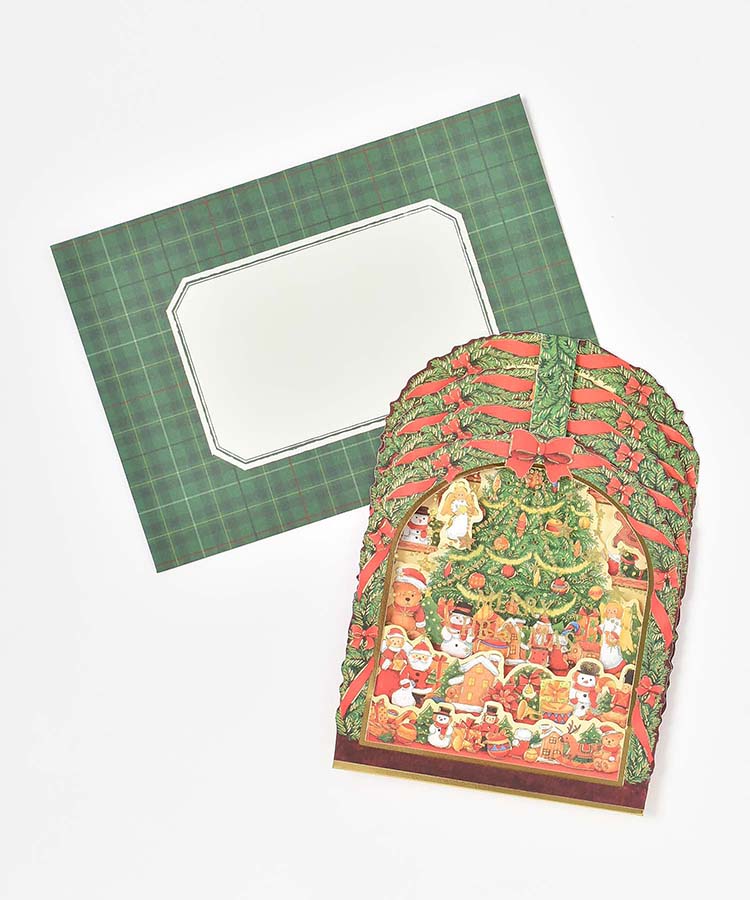 立体クリスマスショップカード