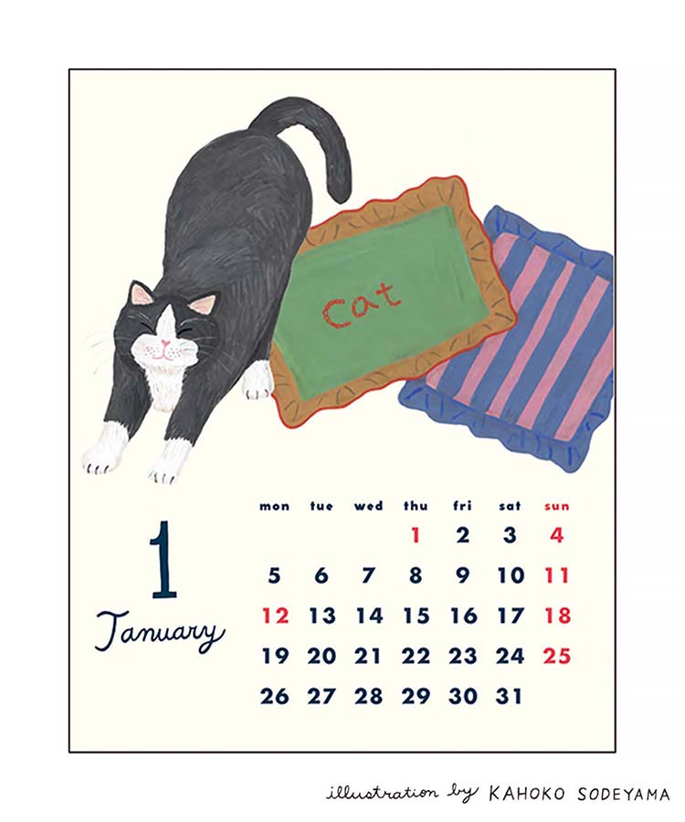 そで山かほ子2wayカレンダー26
