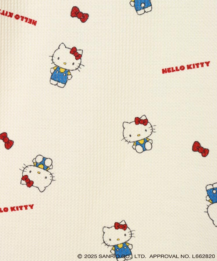 SANRIO　サンリオ　Hellokitty　ハローキティ ルームウェア K5 ハローキティワッフルルームウェア上下セット ハローキティ