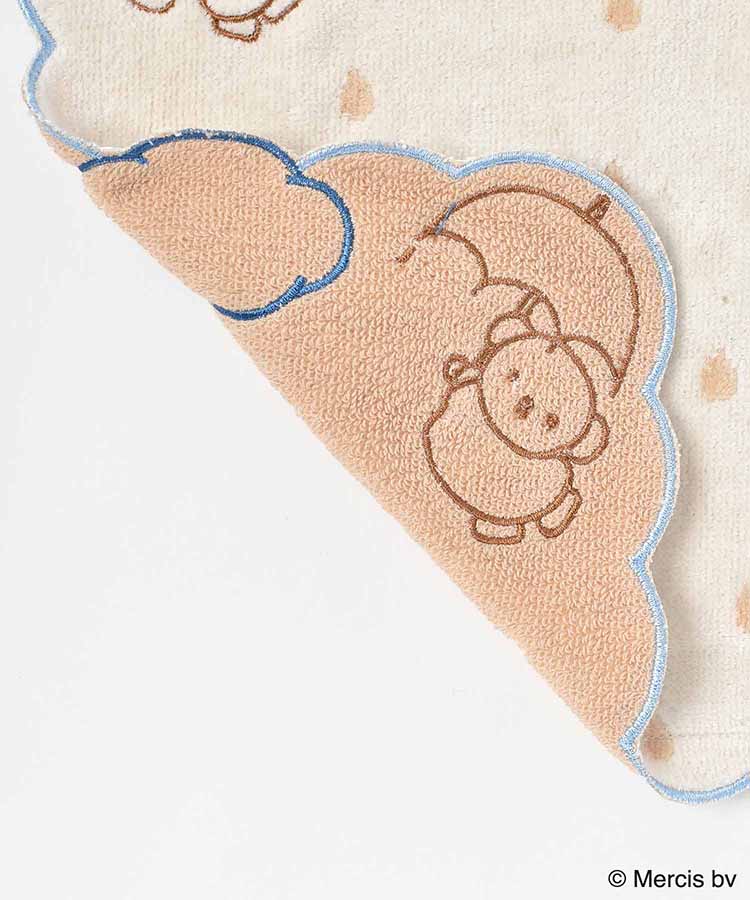 ミッフィー刺繍スカラップミニタオル