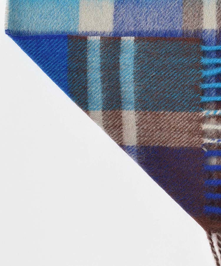 オリジナルネームウールチェックストール