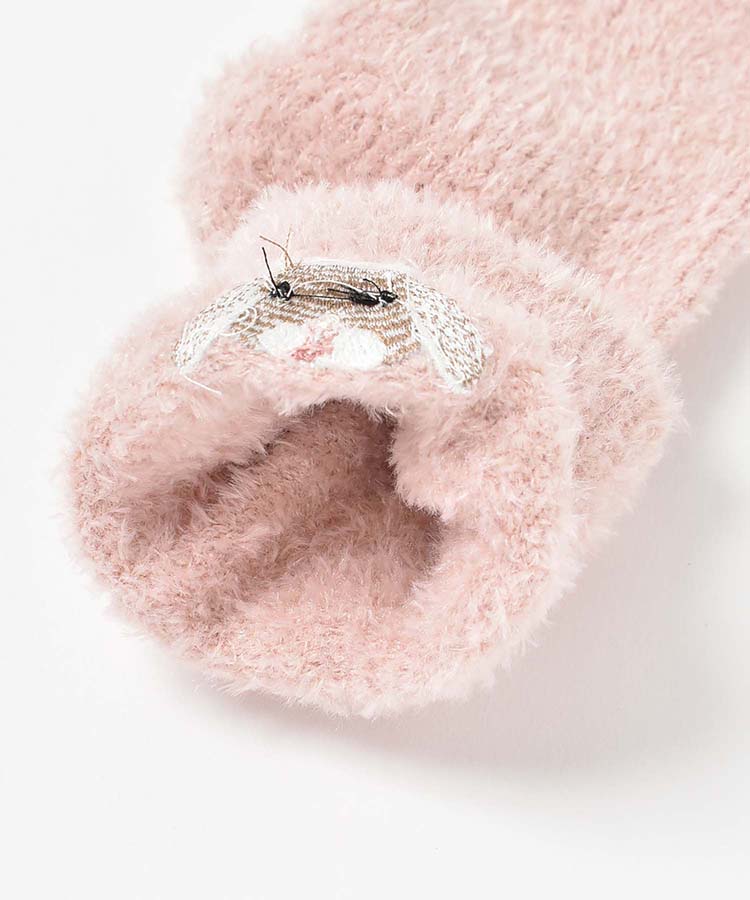 アニマル刺繍ルームソックス