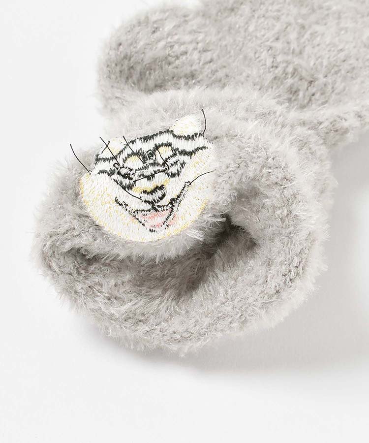 しば刺繍ルームソックス