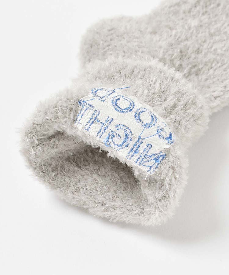 レタリング刺繍ルームソックス