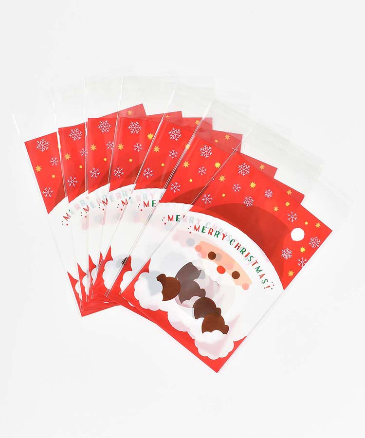 クリスマスノリ付クリアバッグS