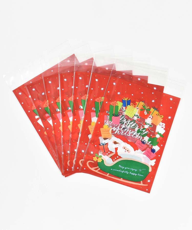 クリスマスノリ付クリアバッグM