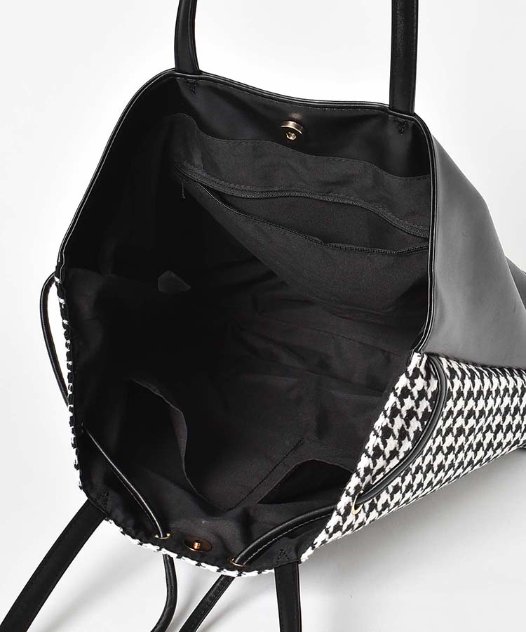 合皮フロントドロストトート