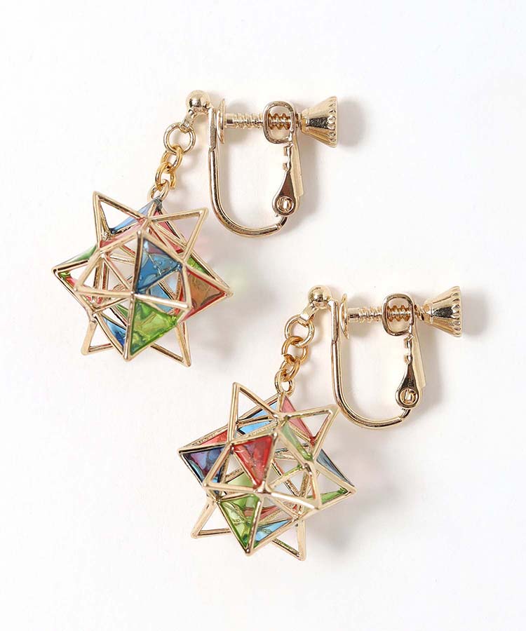 star plygonイヤリング