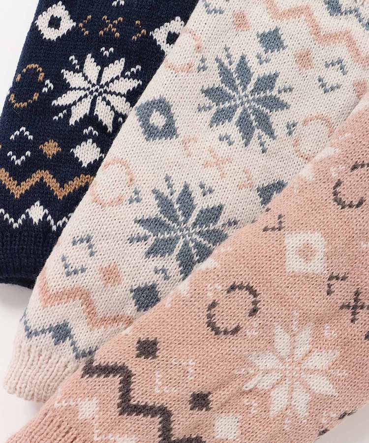 ノルディック柄レッグウォーマー