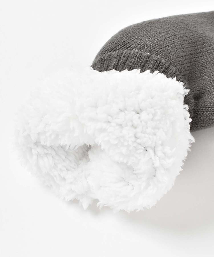 チンチラワンポイント裏ボアソックス