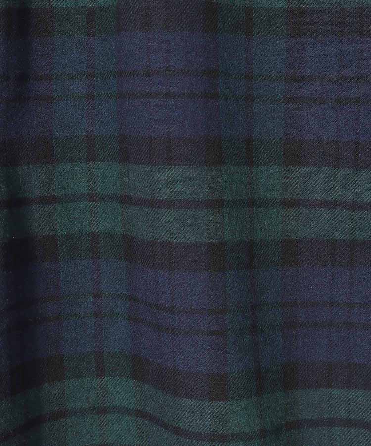 ネルチェック柄イージーパンツ