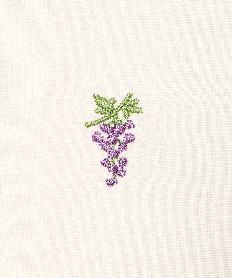 le petale刺繍ペプラムブラウス