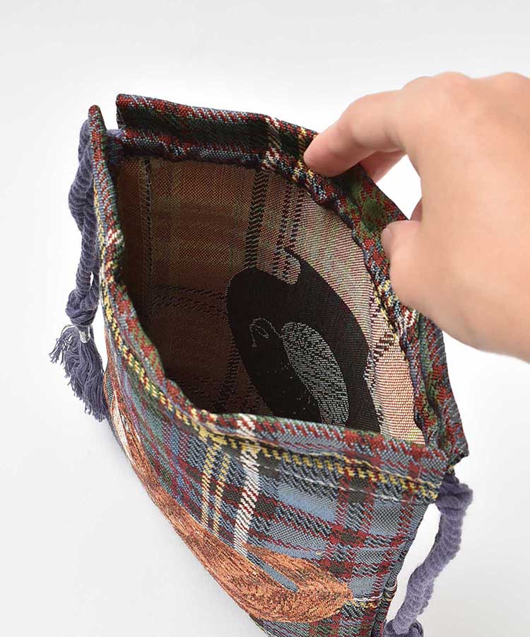 松尾ミユキチェック巾着