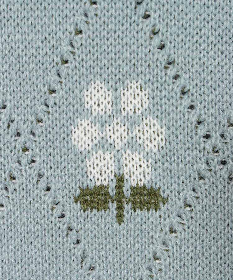 le petale フラワーダイヤニットカーディガン