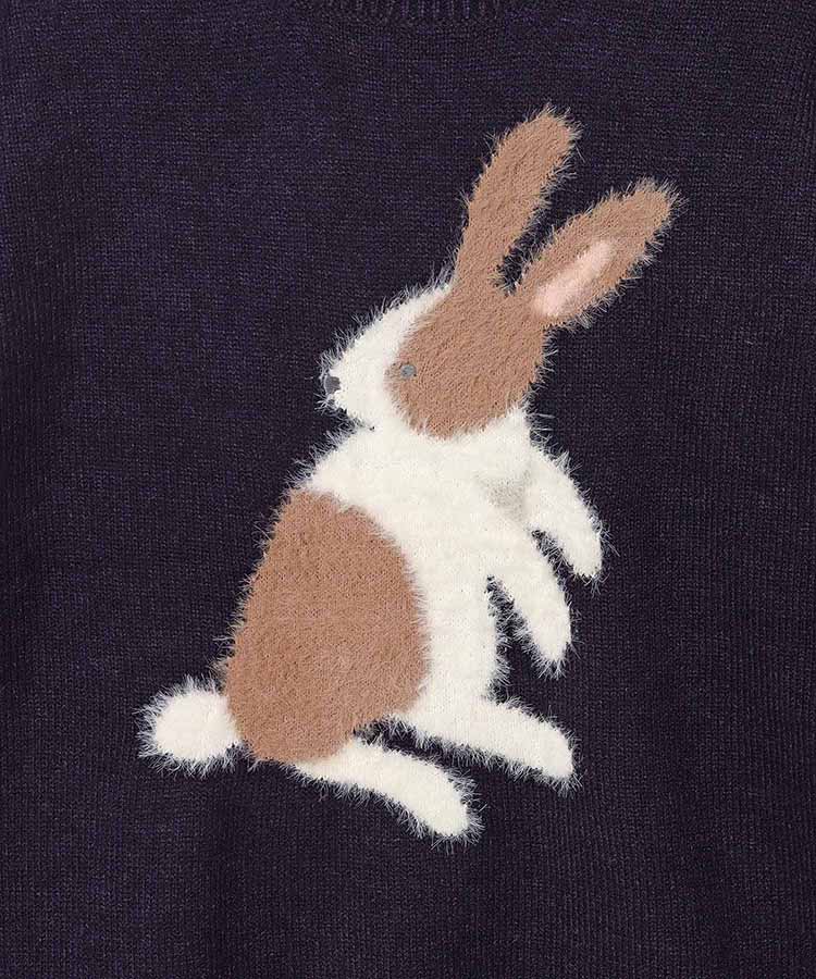 le petale Fluffy rabbitニットプルオーバー