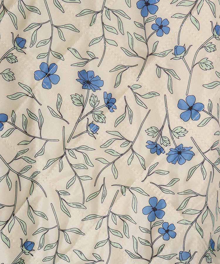 ボアキルトフラワーエプロン