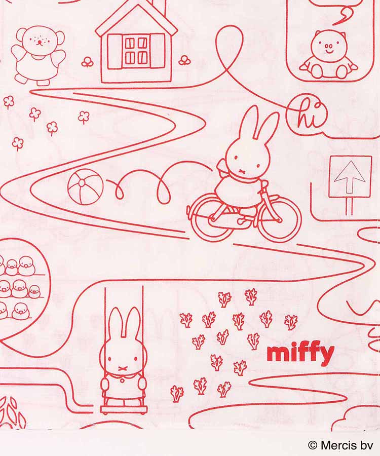 ミッフィーまいにち総柄プリントハンカチ