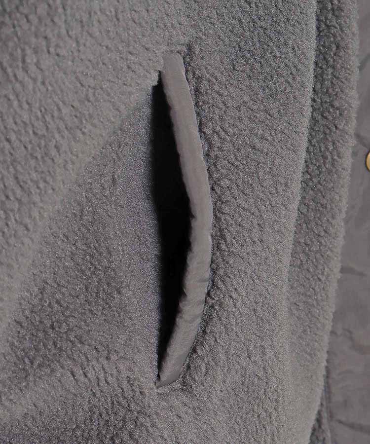 ボア切り替えキルティングコート