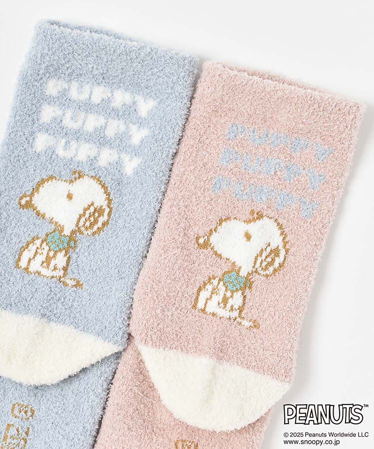 スヌーピーロゴルームソックス