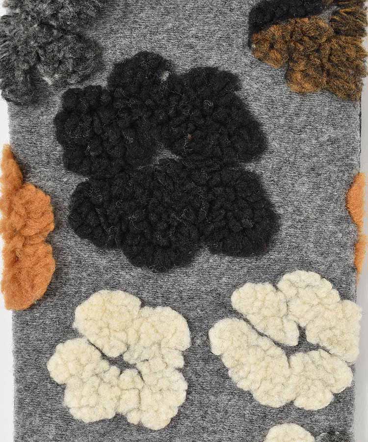 フラワーモチーフティペット