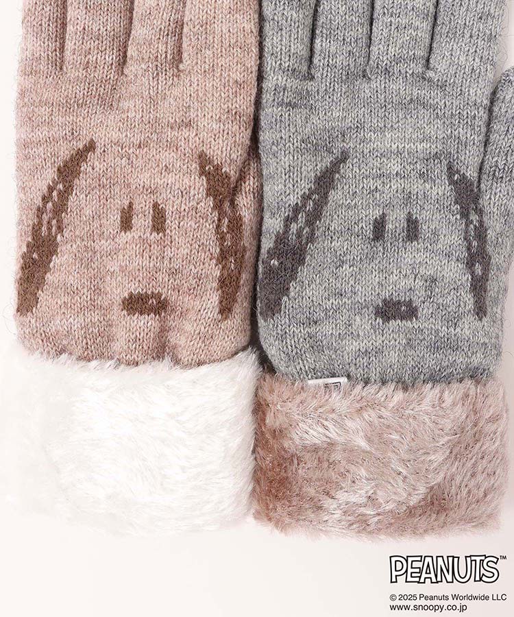 スヌーピーカオニットグローブ