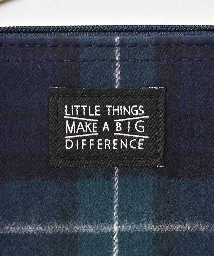 起毛チェック柄ティッシュポーチS