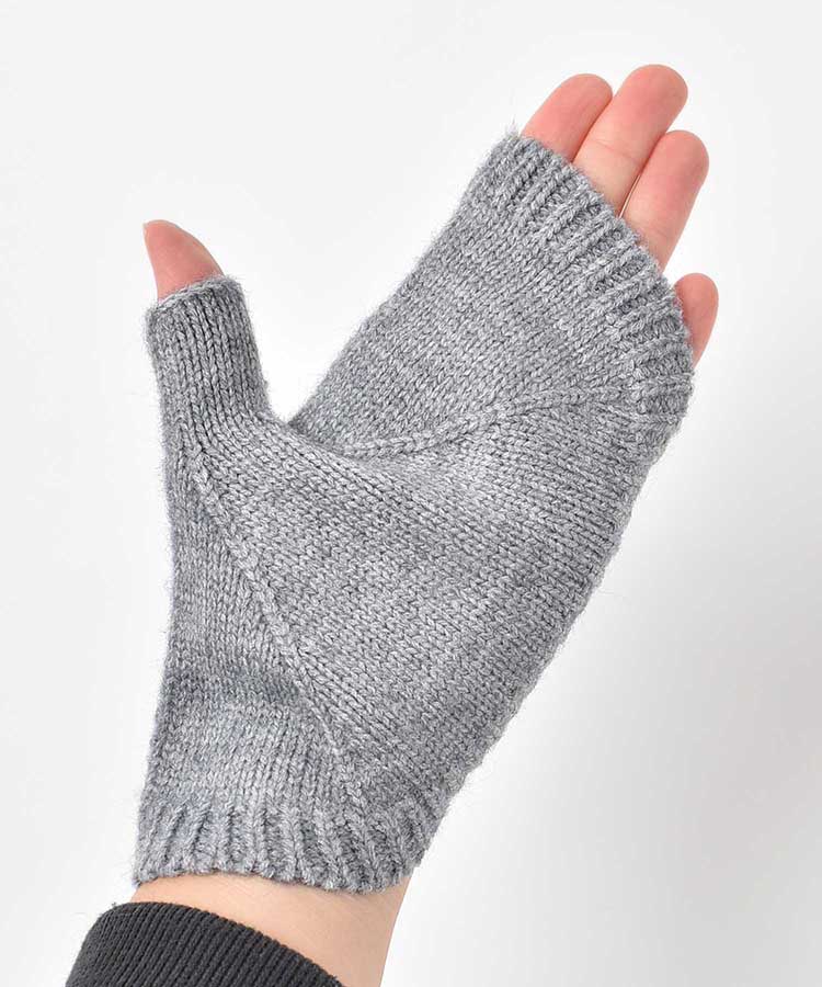 ニットフィンガーレスグローブ
