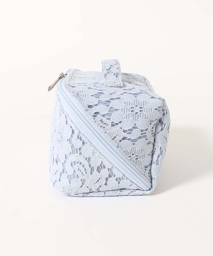 レース刺繍ビッグメイクポーチ