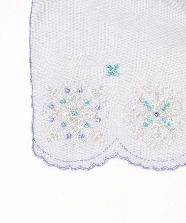 スカラップ刺繍北欧柄ストール